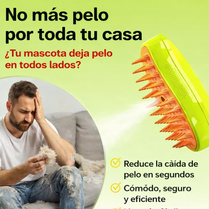 PET BRUSH - Peine vaporizador para mascotas