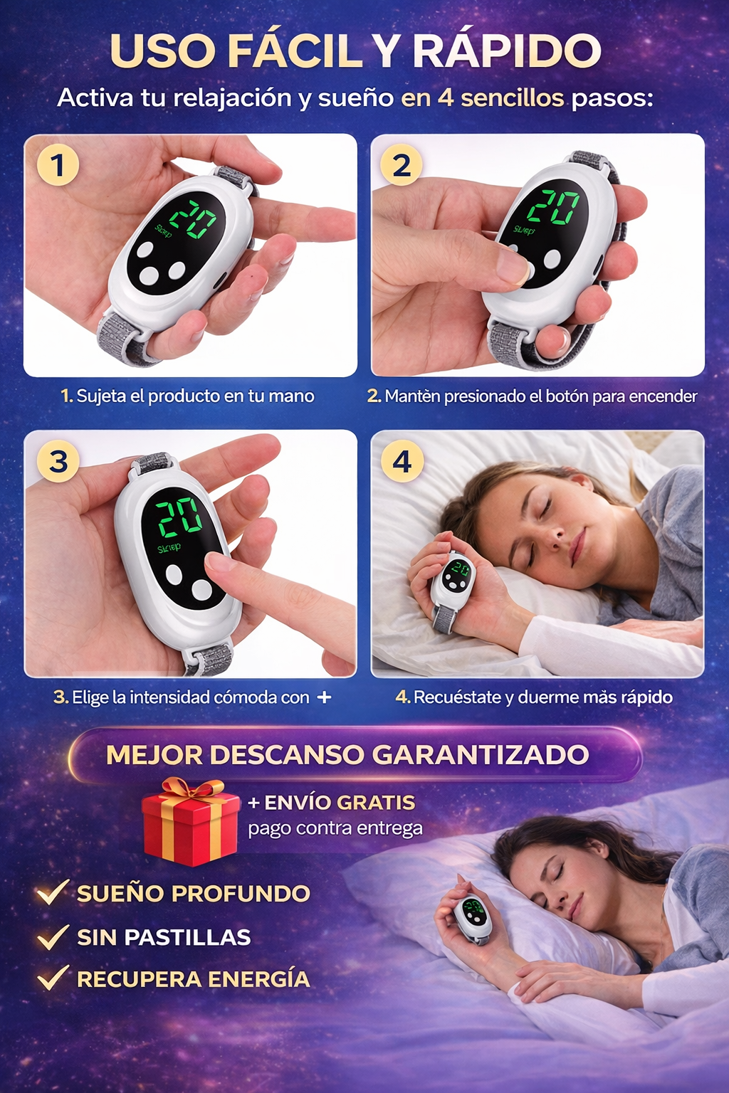 SLEEP CALM™ – Dispositivo de Relajación Nocturna