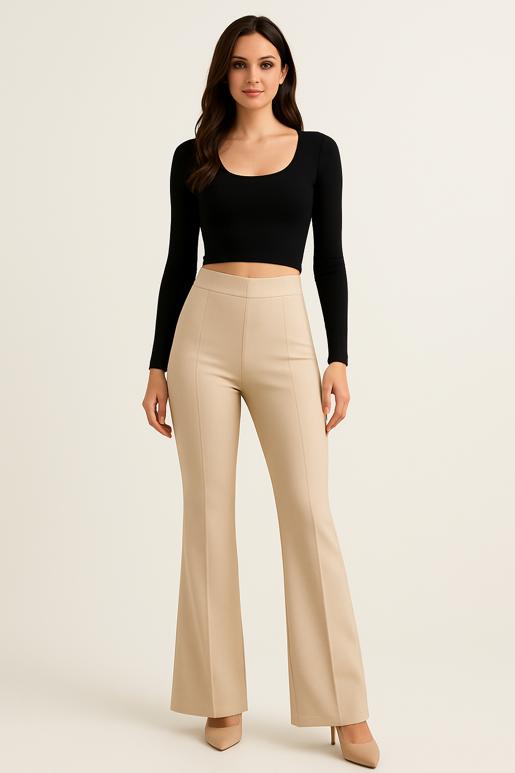 AMARANTA - PANTALÓN FLARE