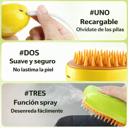 PET BRUSH - Peine vaporizador para mascotas