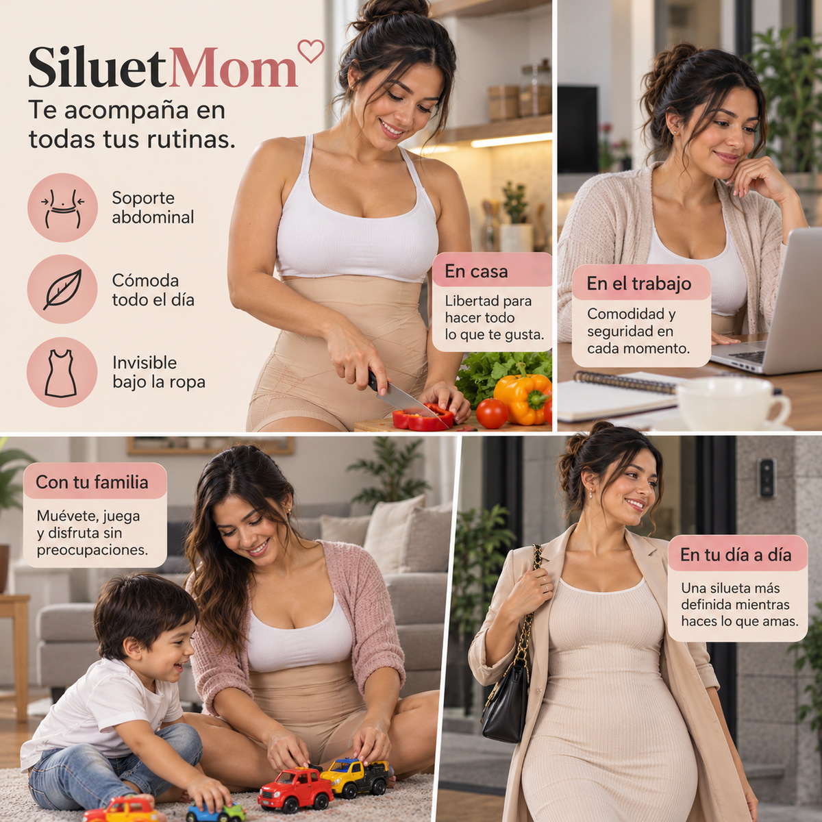 SILUETMOM™ | Soporte Abdominal Posparto